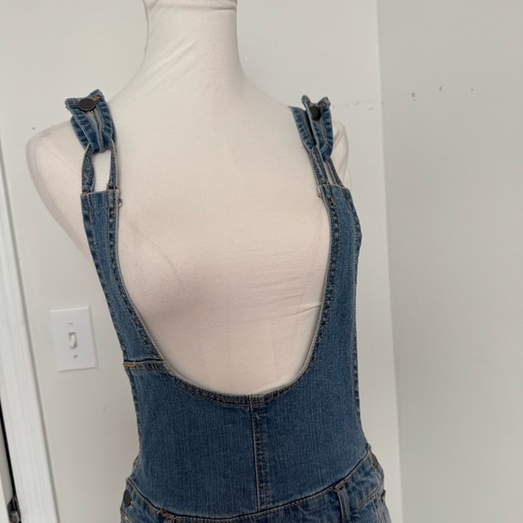 VTG overalls Denim Dress coastal cowgirl country western festival gardening S - Picture 4 of 8